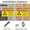 Signmission Radiation & Laser Sign, 10 in H x 14 in W, Plastic, Rectangle OS-2PACK-CR-P-1014-L-10138 - alternate 2